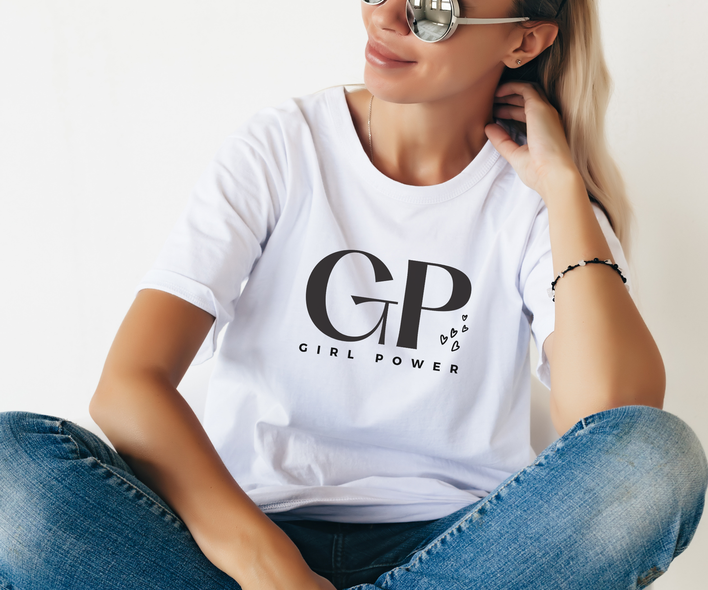Girl Power GP Graphic Tee - Feminist Empowerment Short Sleeve Shirt Printify Pikolelie T-Shirt
