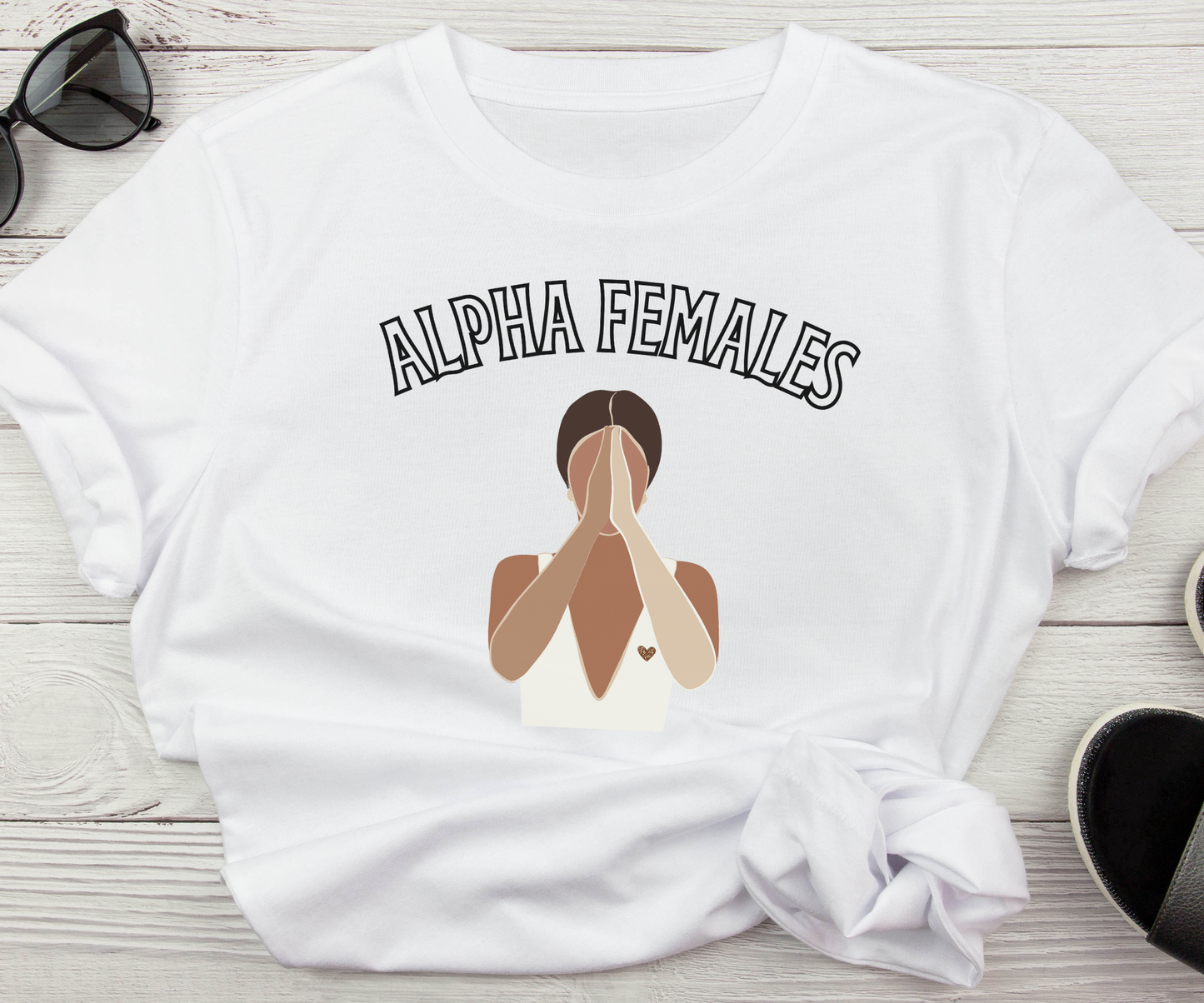 Alpha Females T-Shirt — Empowering Graphic Tee with Bold Text Printify Pikolelie T-Shirt