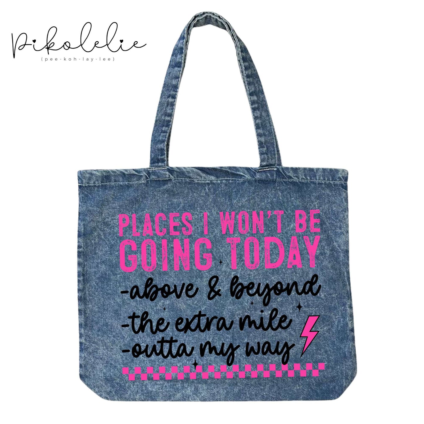 Places Denim Tote Pikolelie Pikolelie Bags