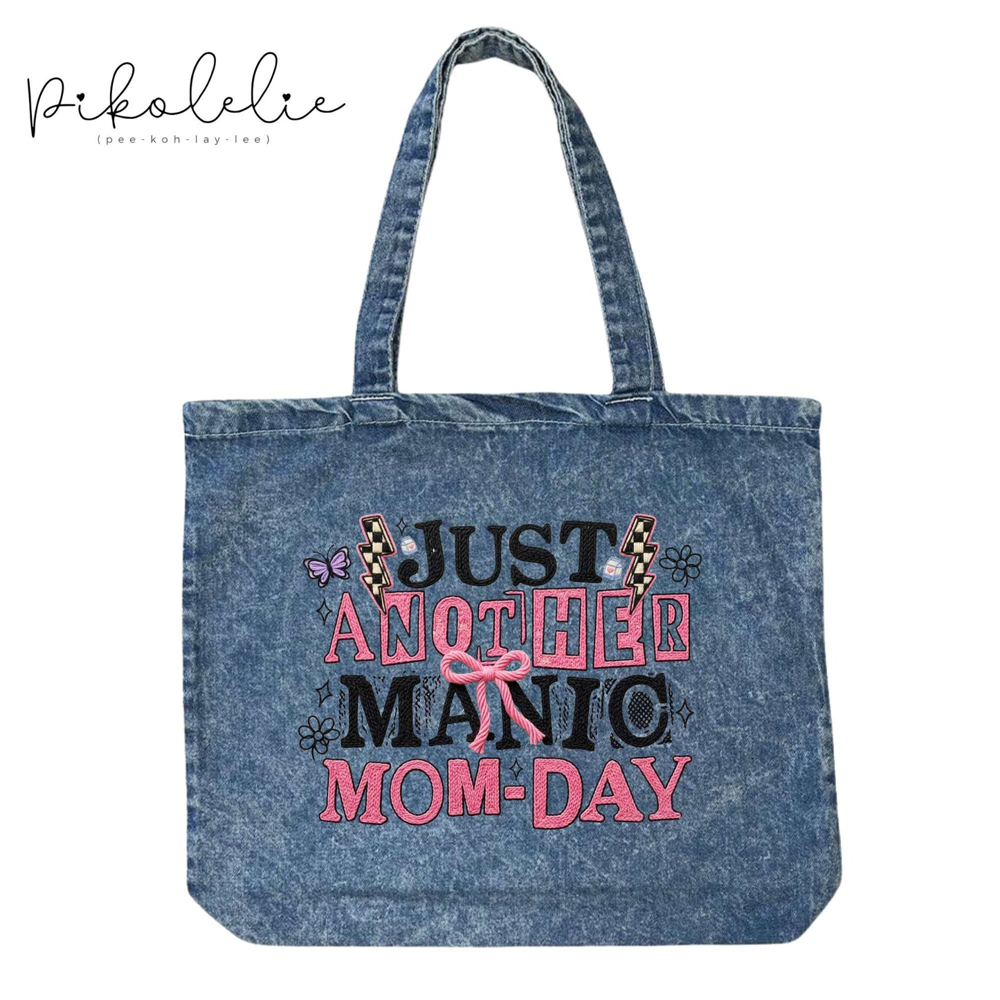 Just Another Denim Tote Pikolelie Pikolelie Bags