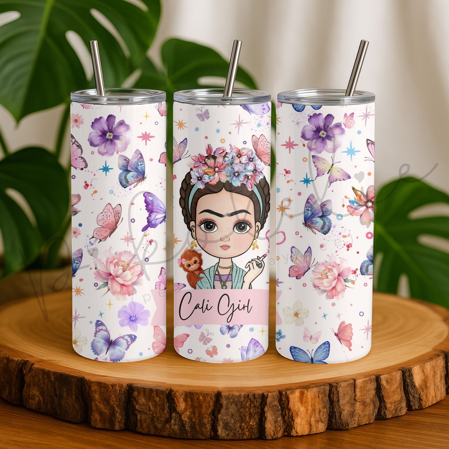 Cali Girl 20oz Skinny Tumbler Pikolelie Pikolelie Tumbler