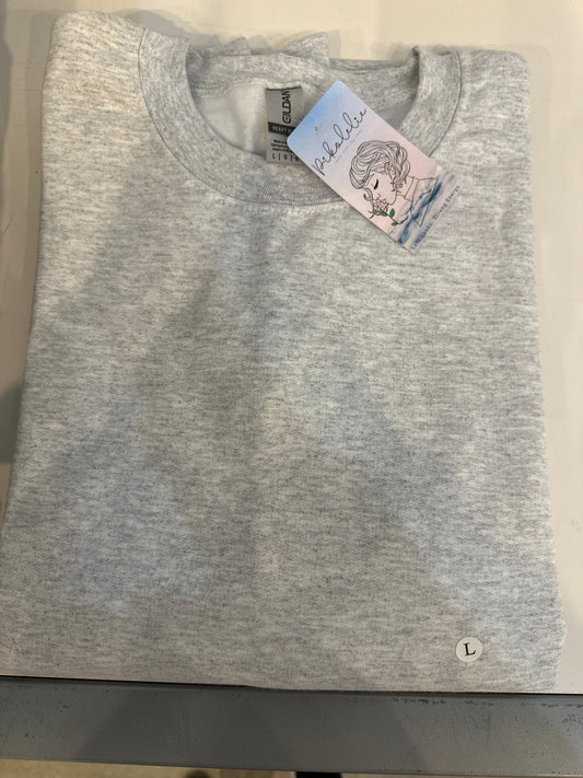 G Essential Heather Gray Crewneck Sweatshirt Pikolelie Pikolelie