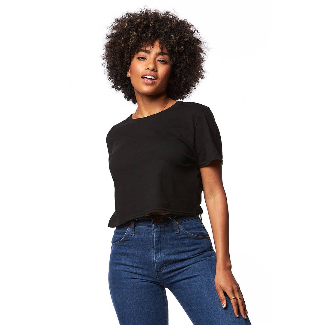 4003 - Relaxed Fit Cropped Tee: Dust / Medium Smart Blanks Pikolelie