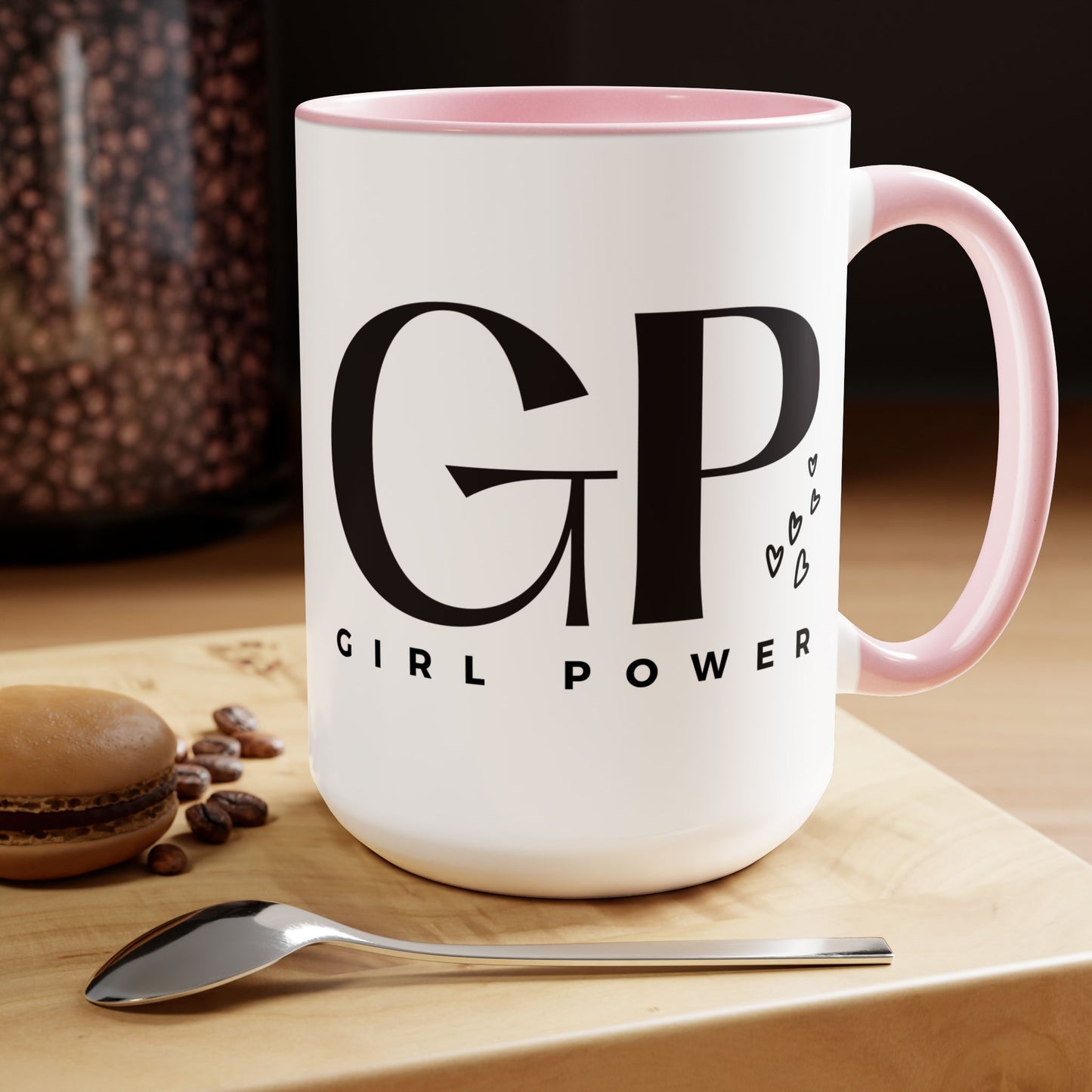 Girl Power Two-Tone Coffee Mug, 15oz