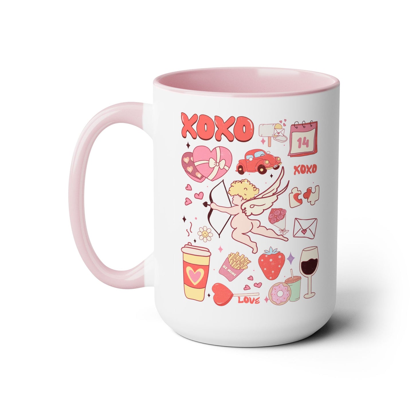 Valentine’s Antojitos Two-Tone Coffee Mug, 15oz