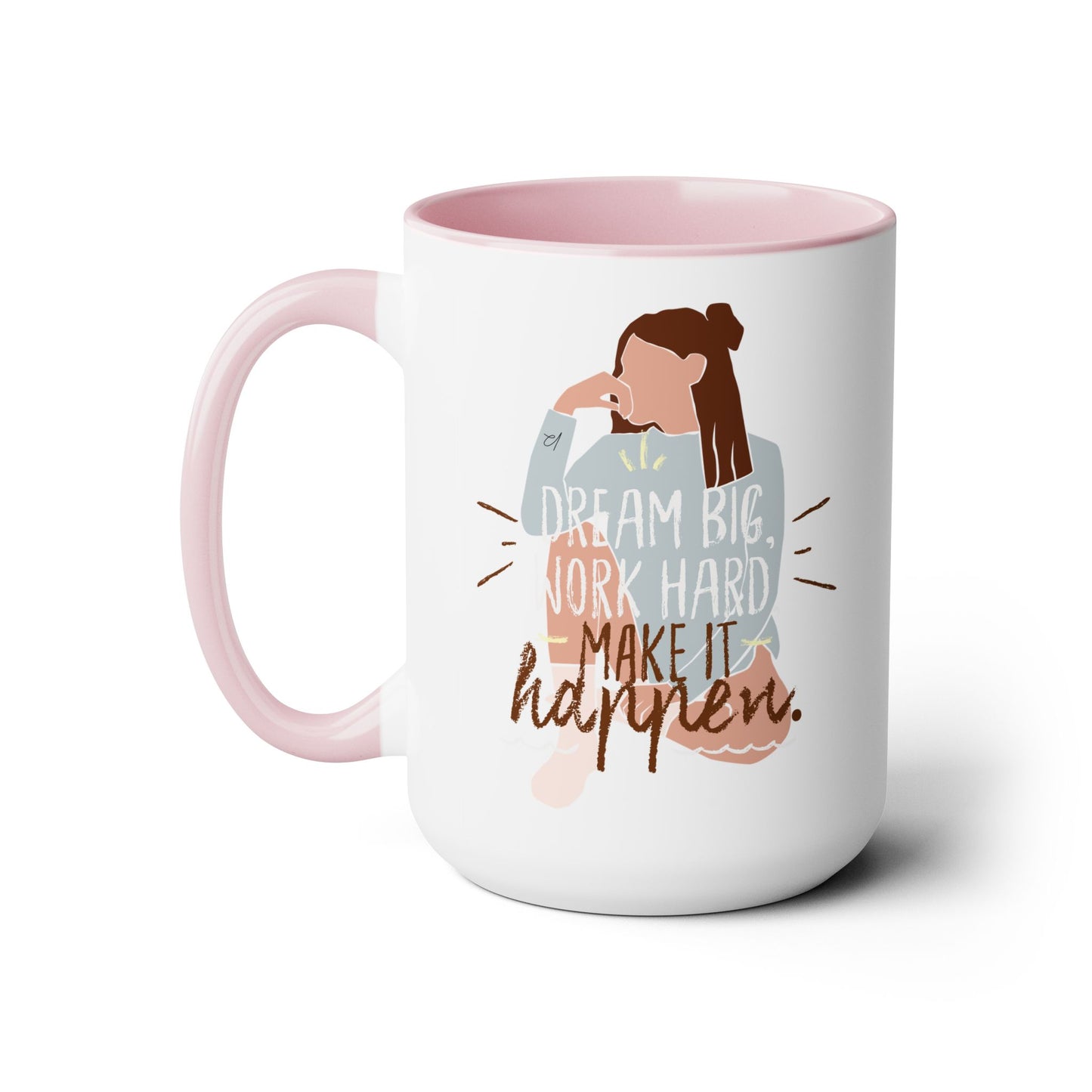 Dream Big Two-Tone Coffee Mug, 15oz