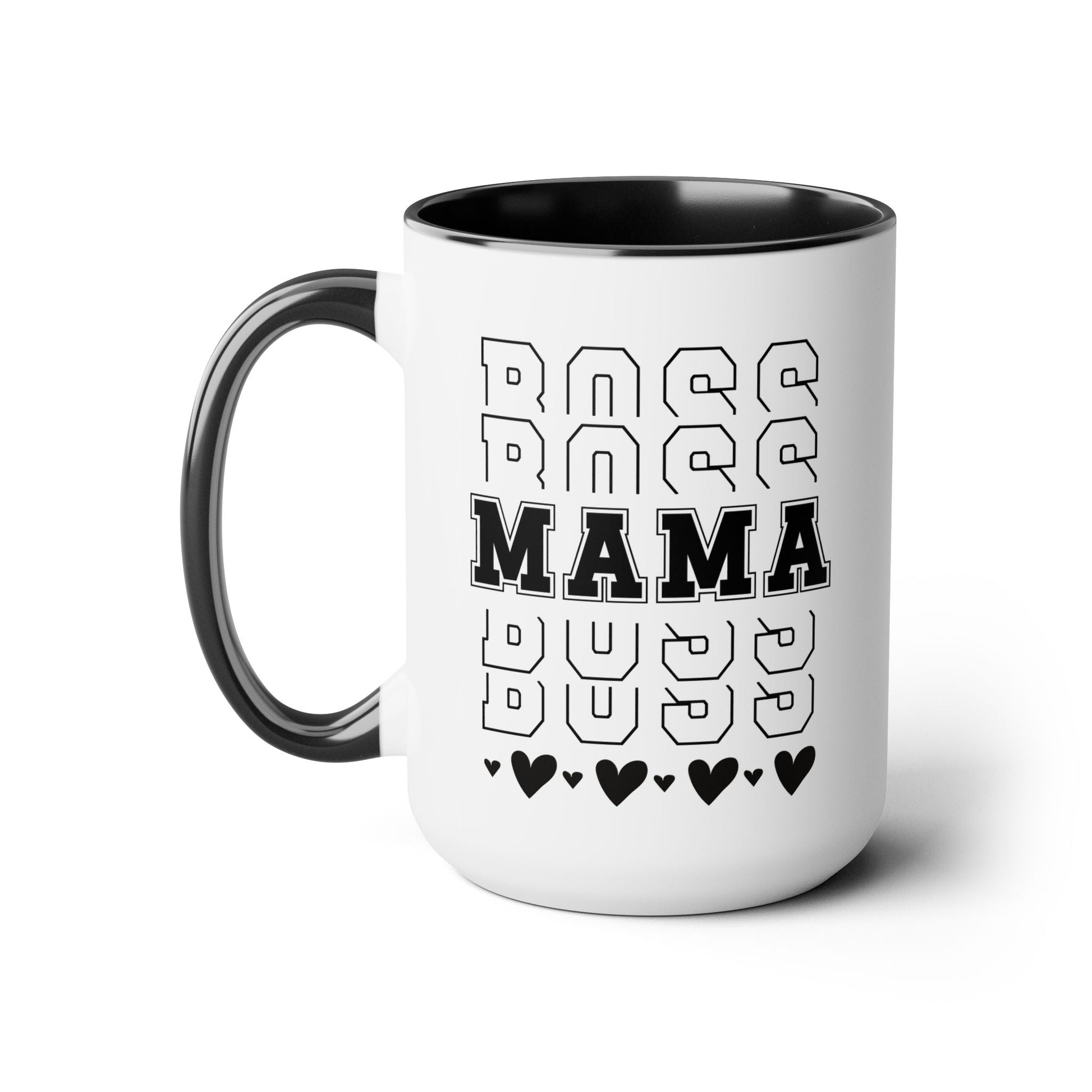 Boss Mama Two-Tone Coffee Mug, 15oz Printify Pikolelie Mug