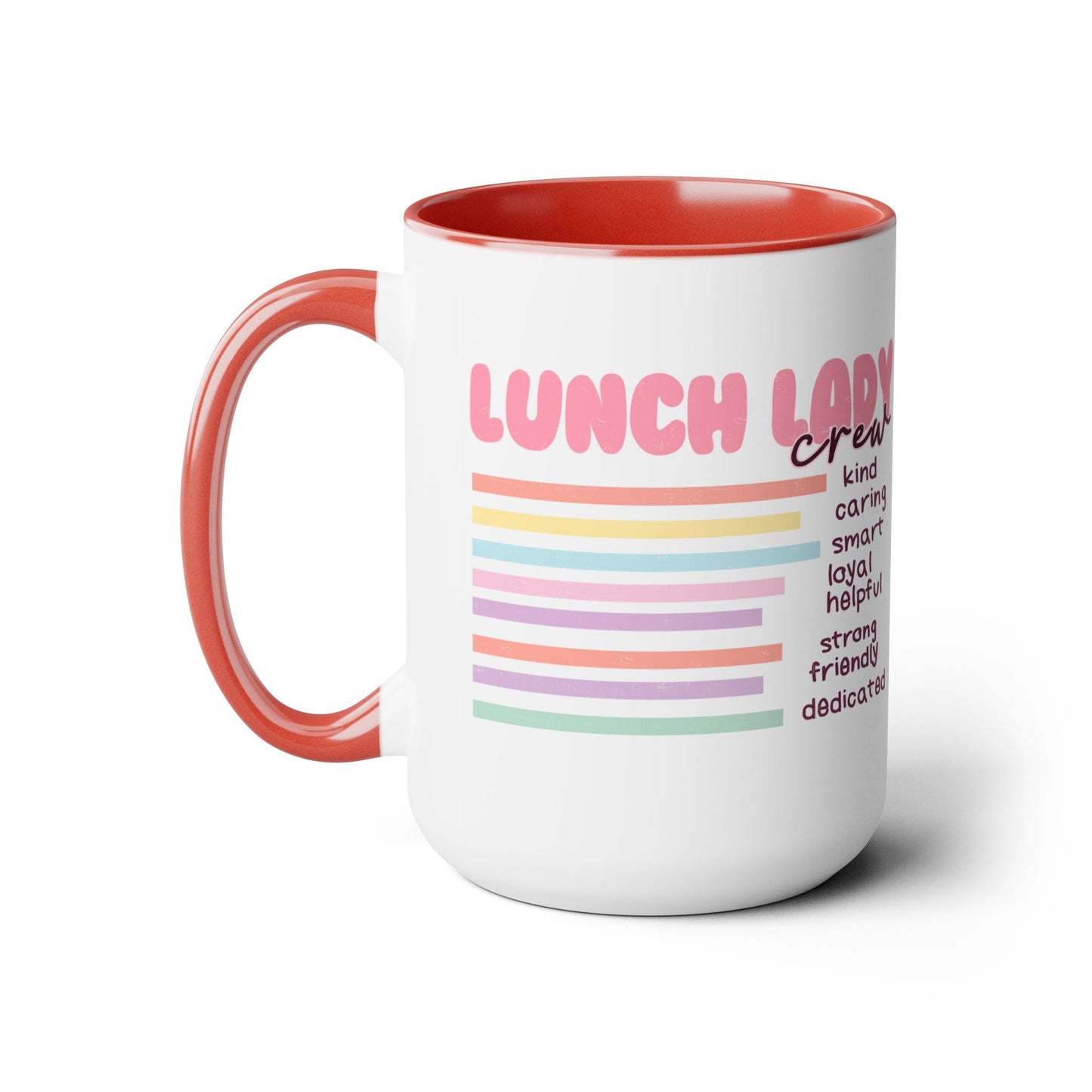 Lunch Lady Two-Tone Coffee Mug, 15oz Printify Pikolelie Mug