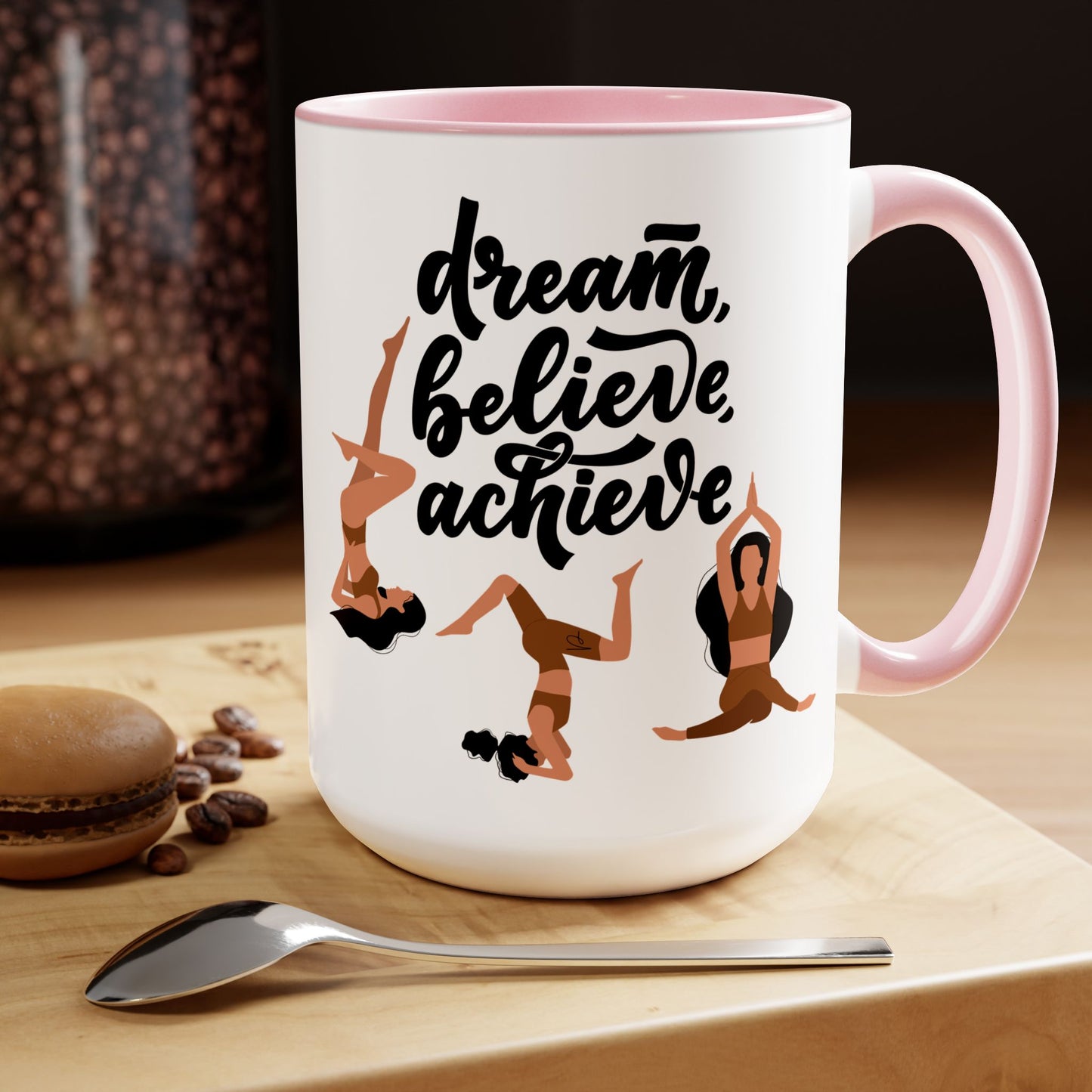 Believe Two-Tone Coffee Mug, 15oz
