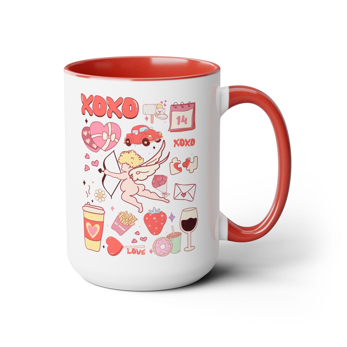 Valentine’s Antojitos Two-Tone Coffee Mug, 15oz