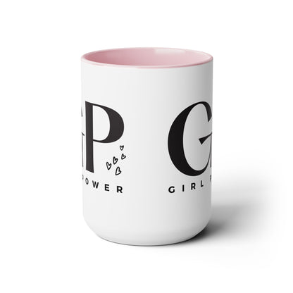 Girl Power Two-Tone Coffee Mug, 15oz