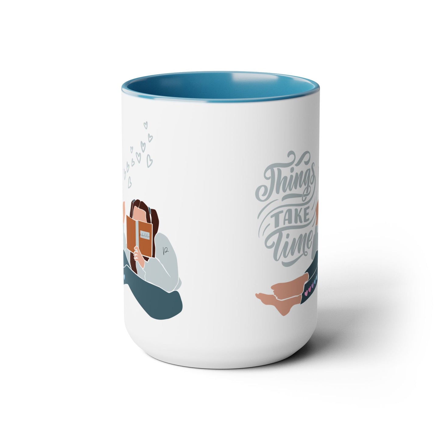 Things Take Time Two-Tone Coffee Mug, 15oz