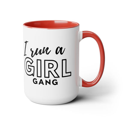 Girl Gang Two-Tone Coffee Mug, 15oz