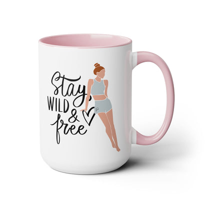 Stay Wild Two-Tone Coffee Mug, 15oz