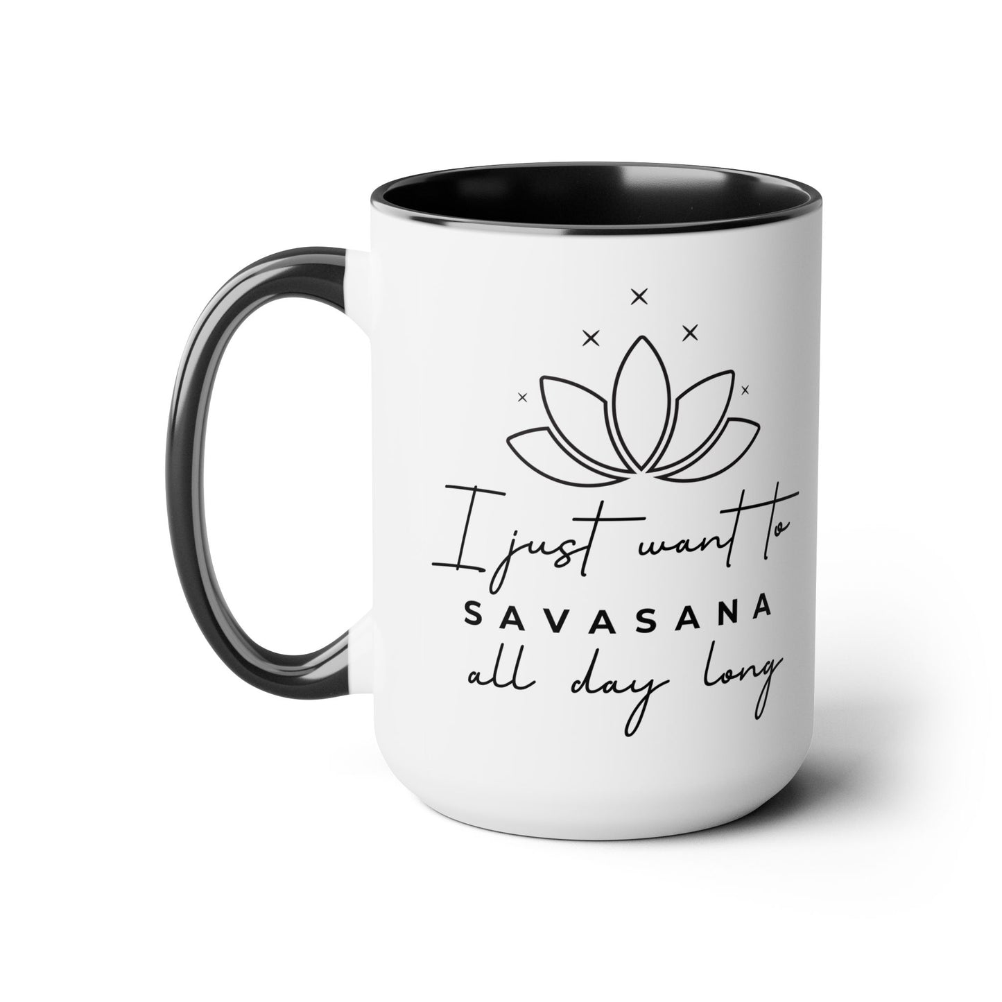 Savasana Two-Tone Coffee Mug, 15oz