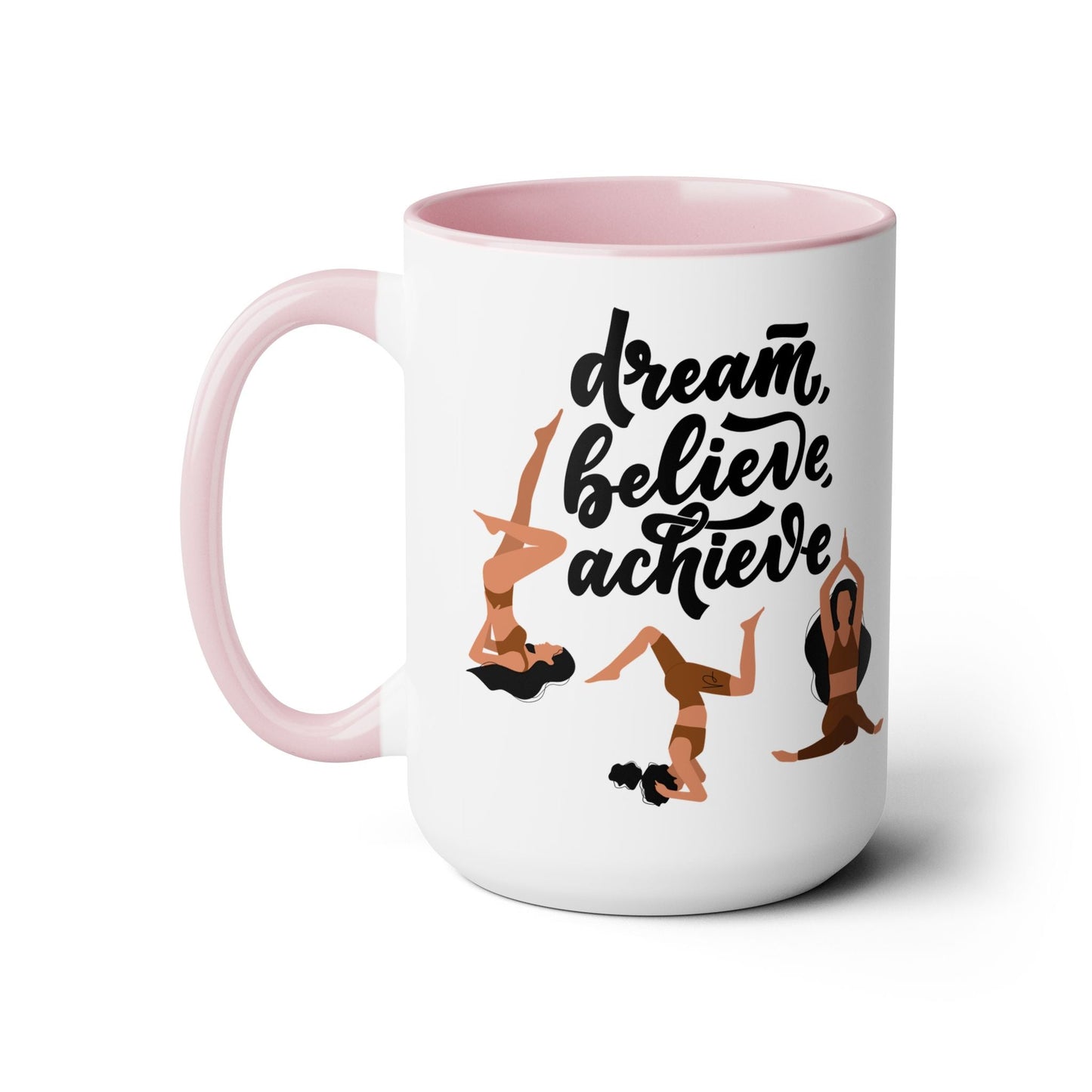 Believe Two-Tone Coffee Mug, 15oz Printify Pikolelie Mug
