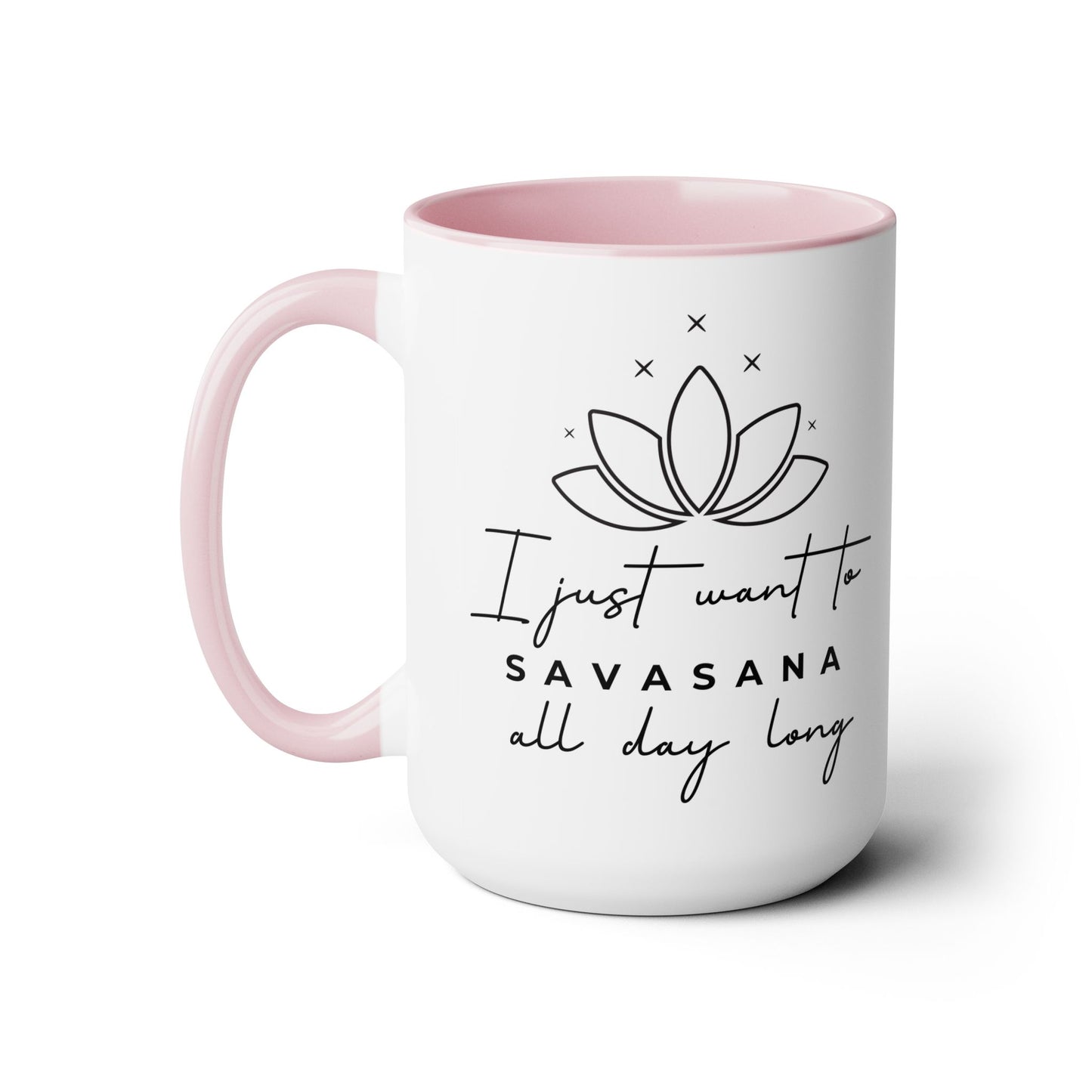 Savasana Two-Tone Coffee Mug, 15oz