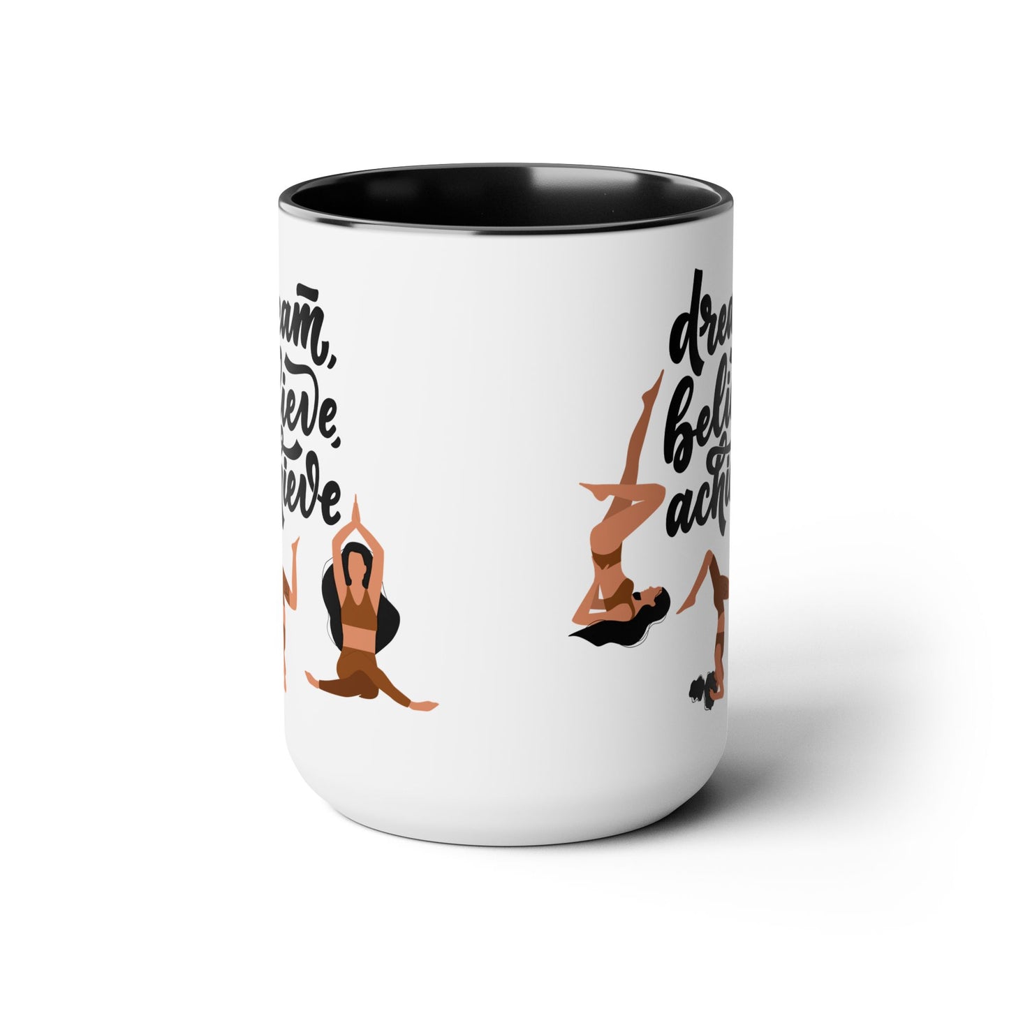 Believe Two-Tone Coffee Mug, 15oz