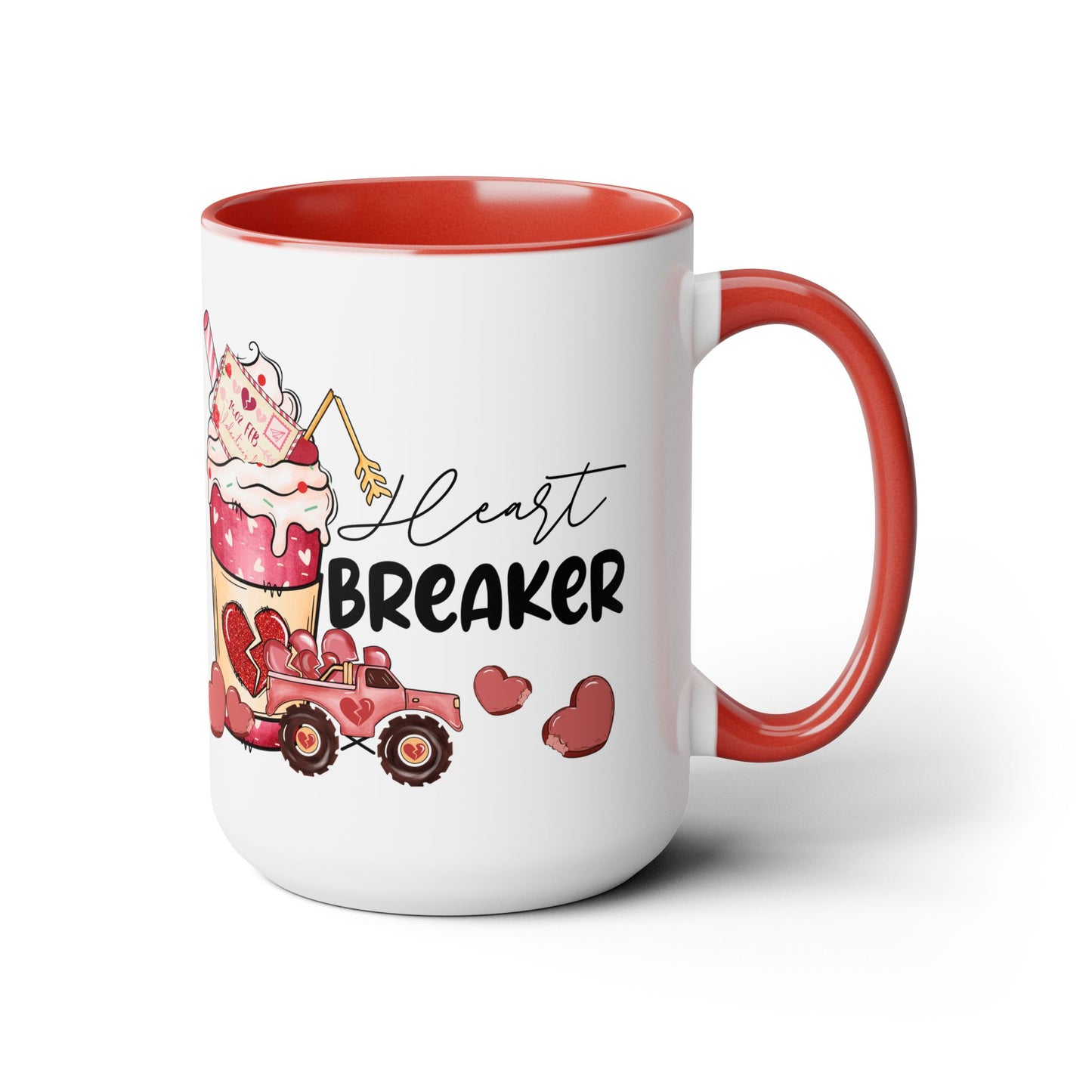 Heart Breaker Two-Tone Coffee Mug, 15oz