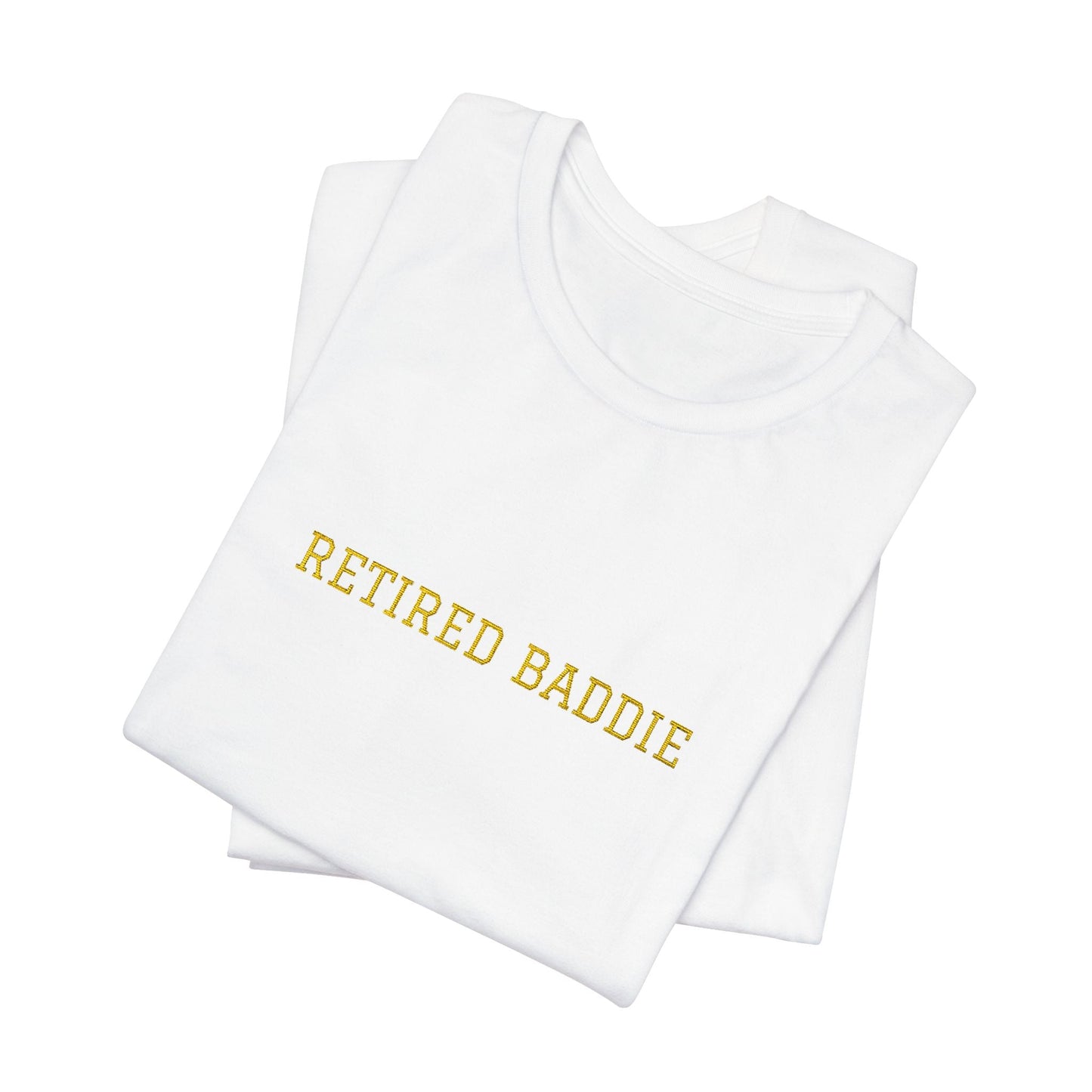 Retired Baddie Gold Y2K Tee Printify Pikolelie T-Shirt