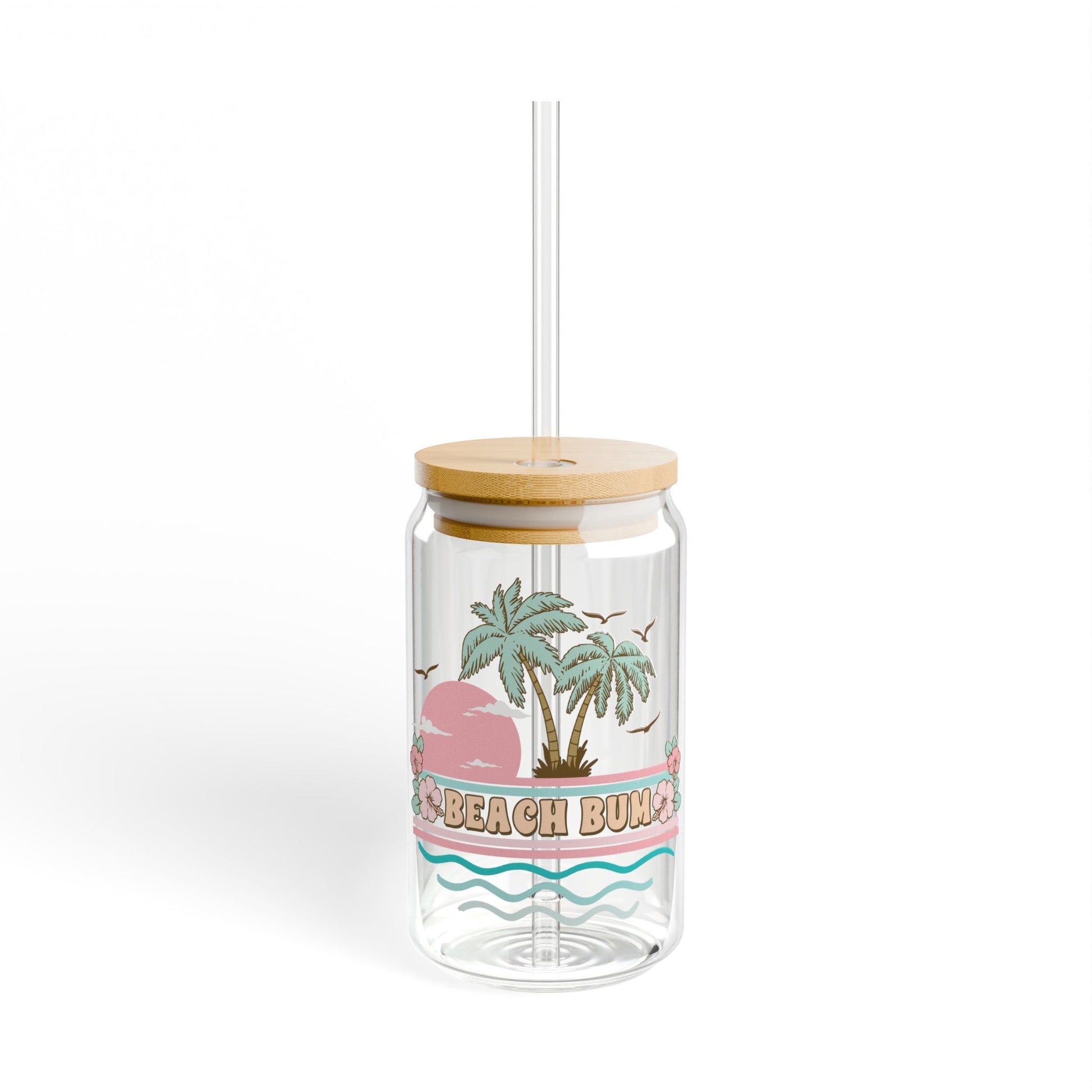 Beach Bum Sipper Glass Printify Pikolelie Mug