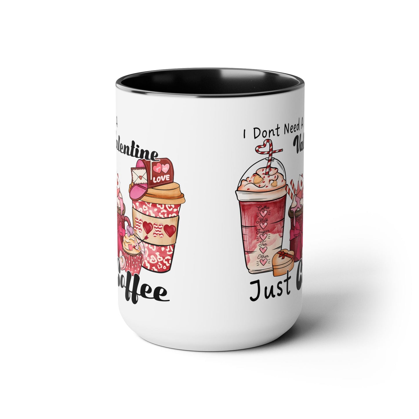 Just Need Coffee Two-Tone Coffee Mug, 15oz