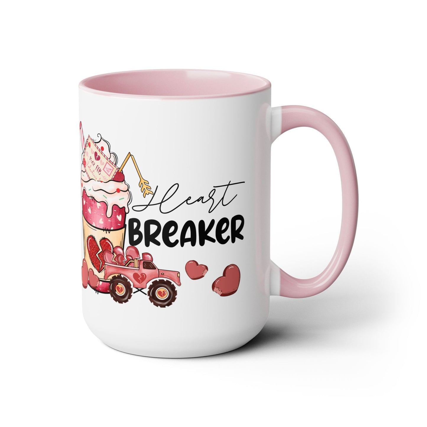 Heart Breaker Two-Tone Coffee Mug, 15oz