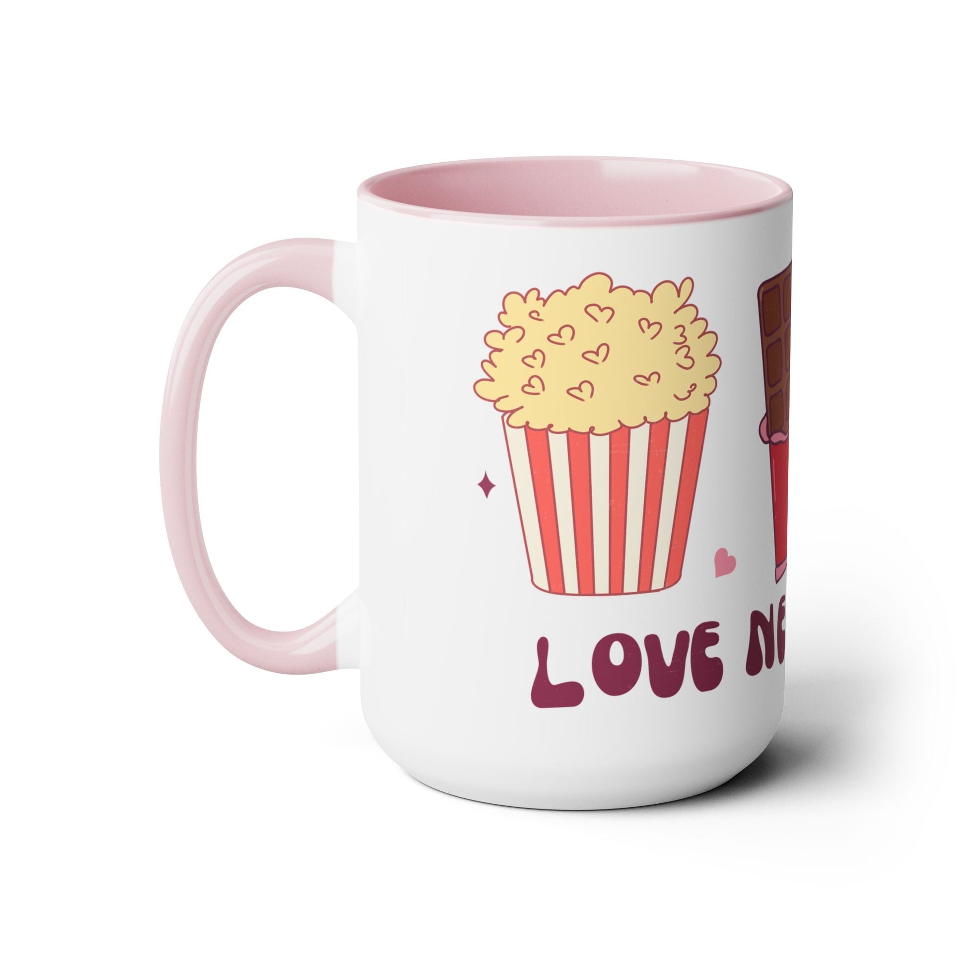 Love Never Fails Two-Tone Coffee Mug, 15oz Printify Pikolelie Mug