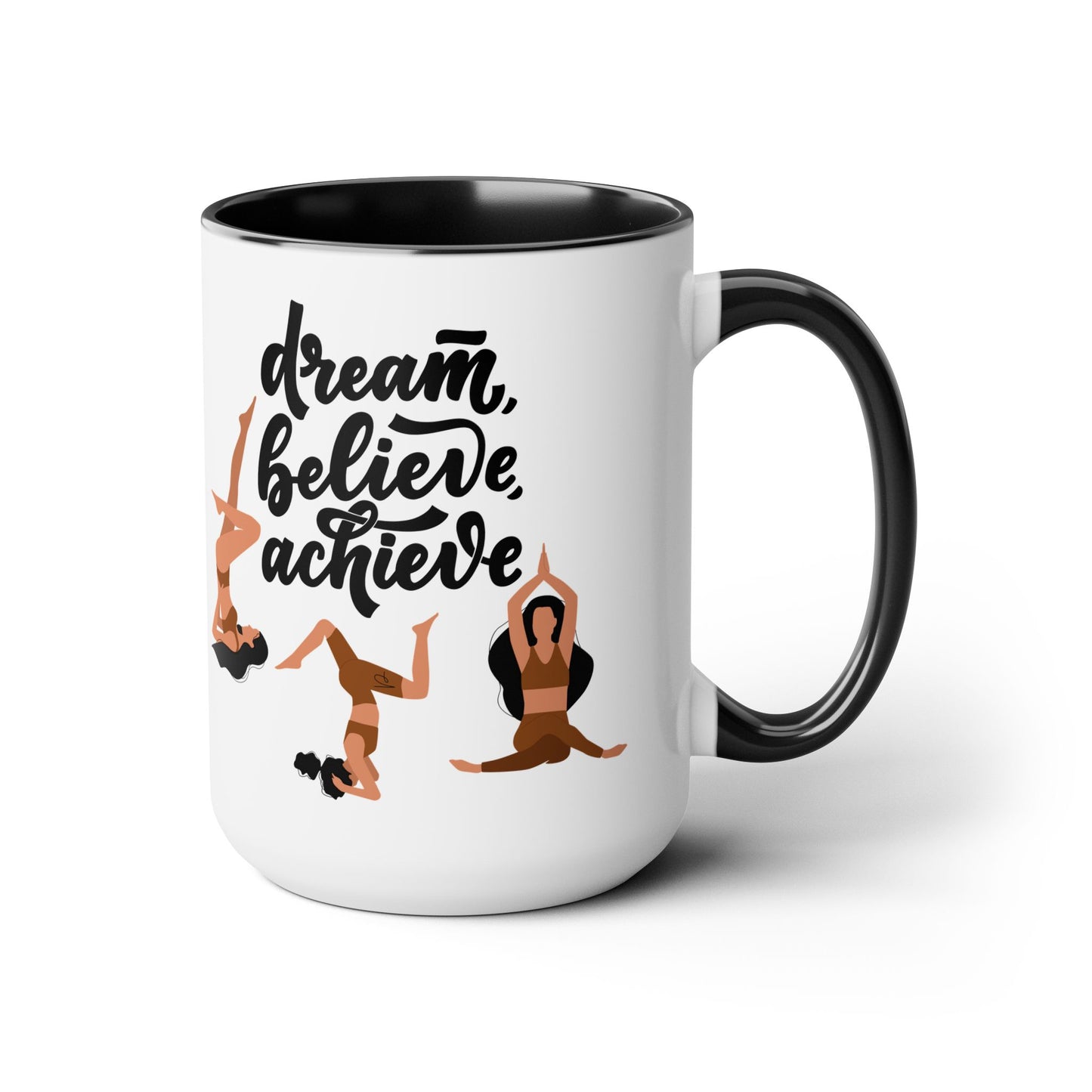 Believe Two-Tone Coffee Mug, 15oz