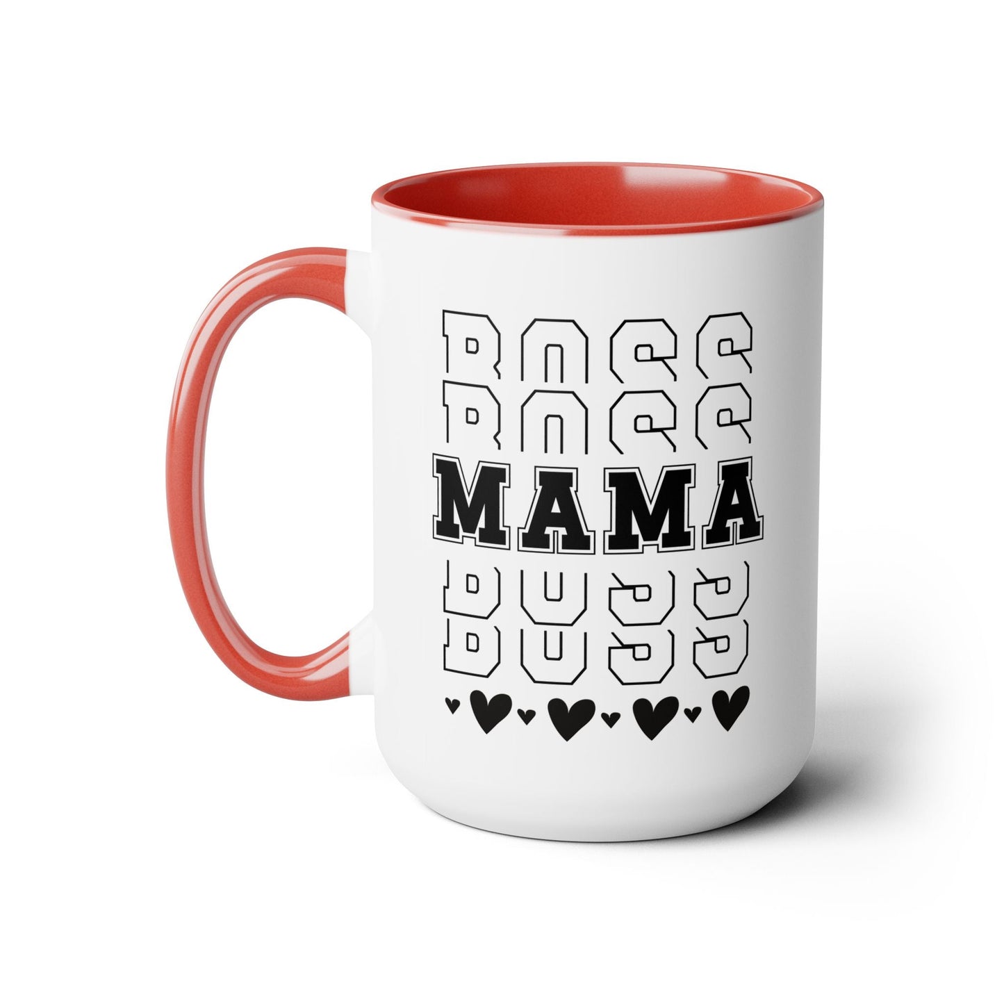 Boss Mama Two-Tone Coffee Mug, 15oz Printify Pikolelie Mug