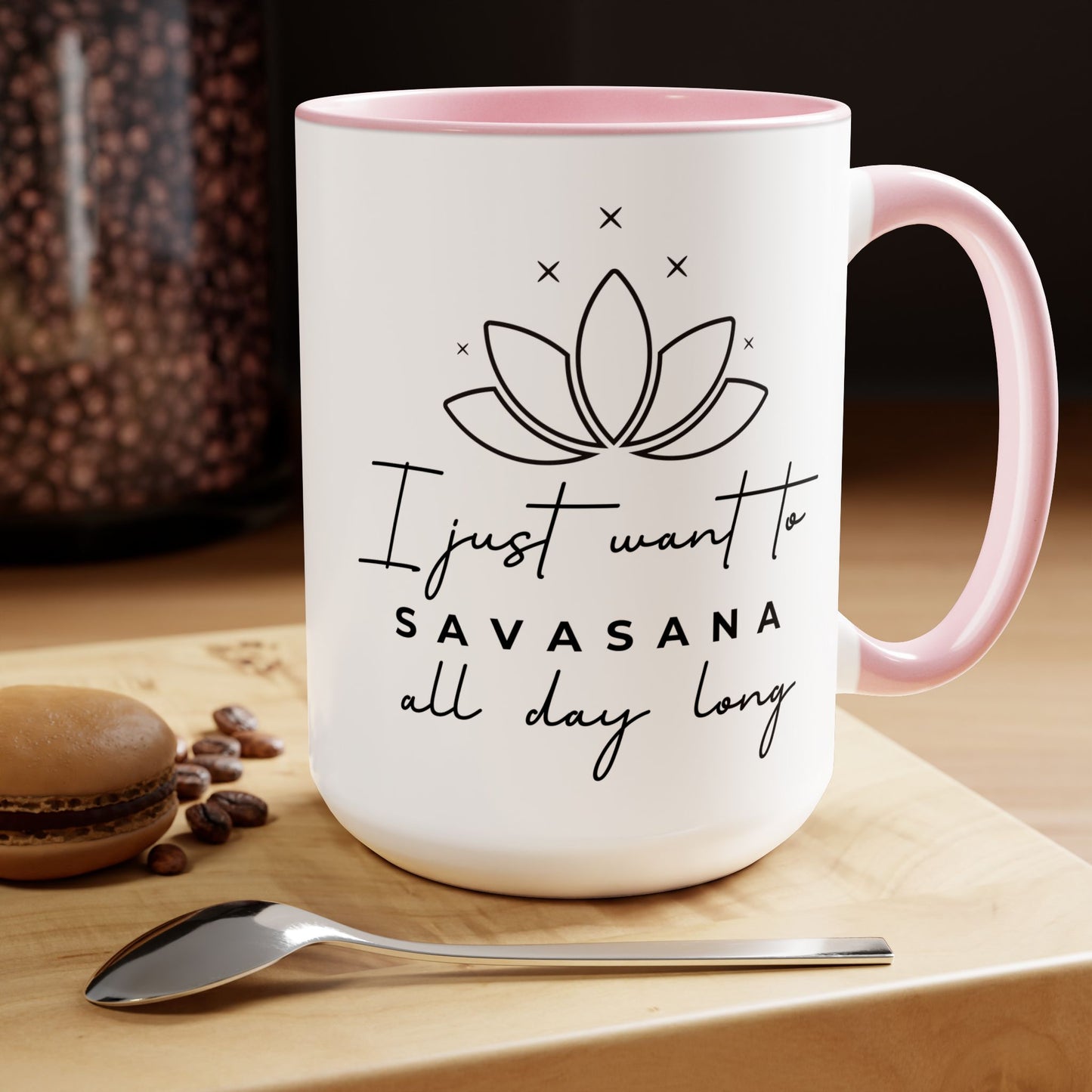 Savasana Two-Tone Coffee Mug, 15oz