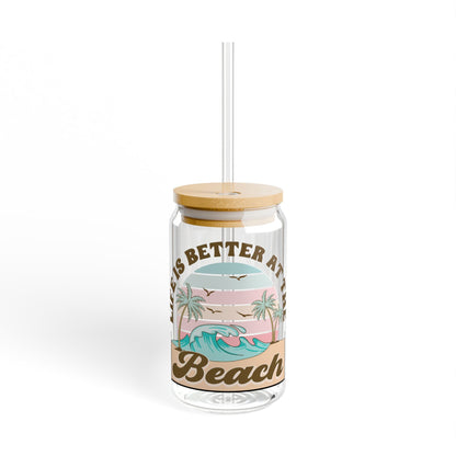 Beach Life Sipper Glass Printify Pikolelie Mug