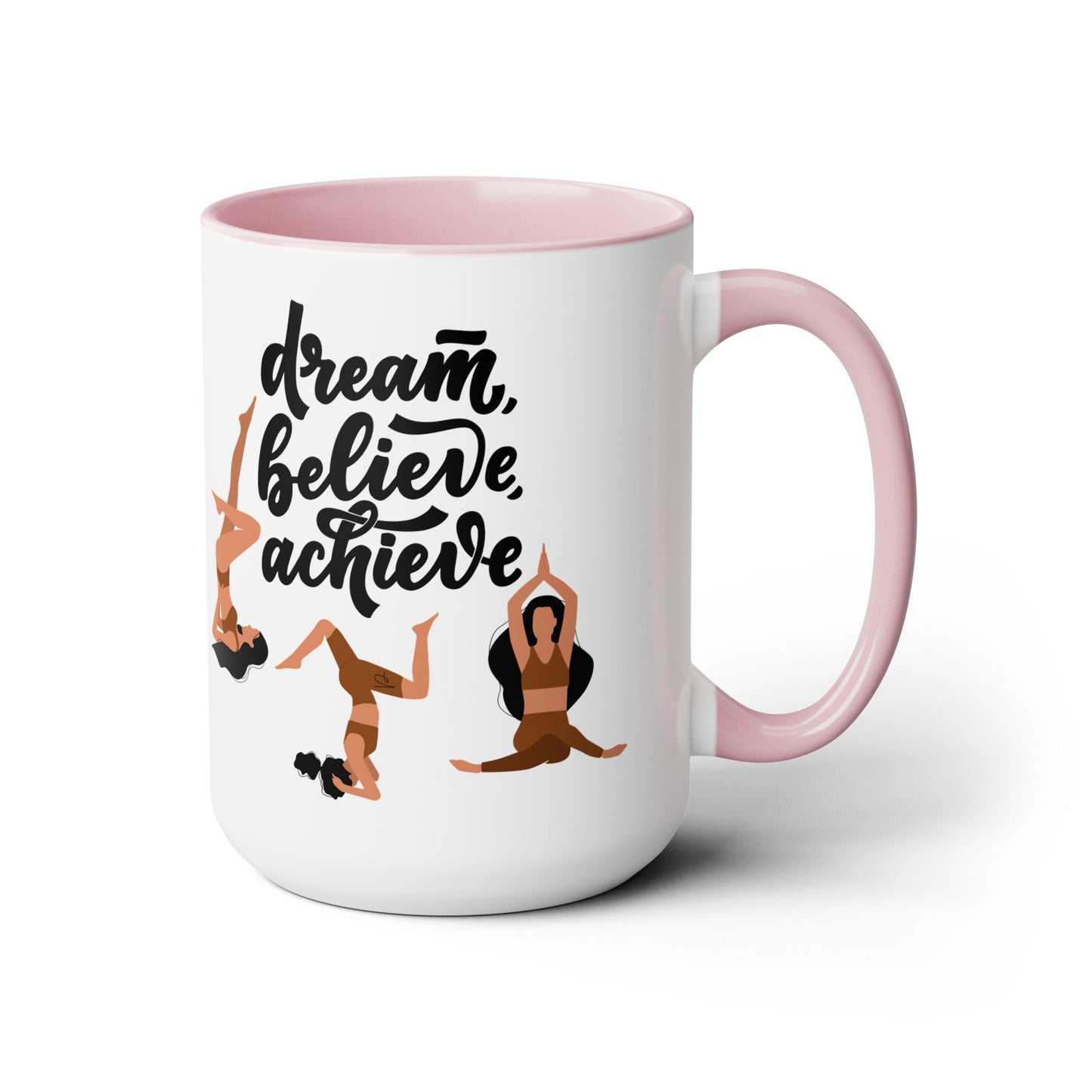 Believe Two-Tone Coffee Mug, 15oz