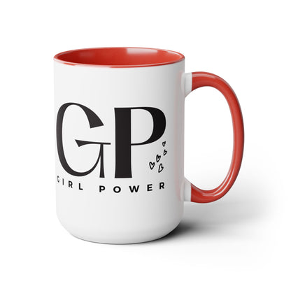 Girl Power Two-Tone Coffee Mug, 15oz