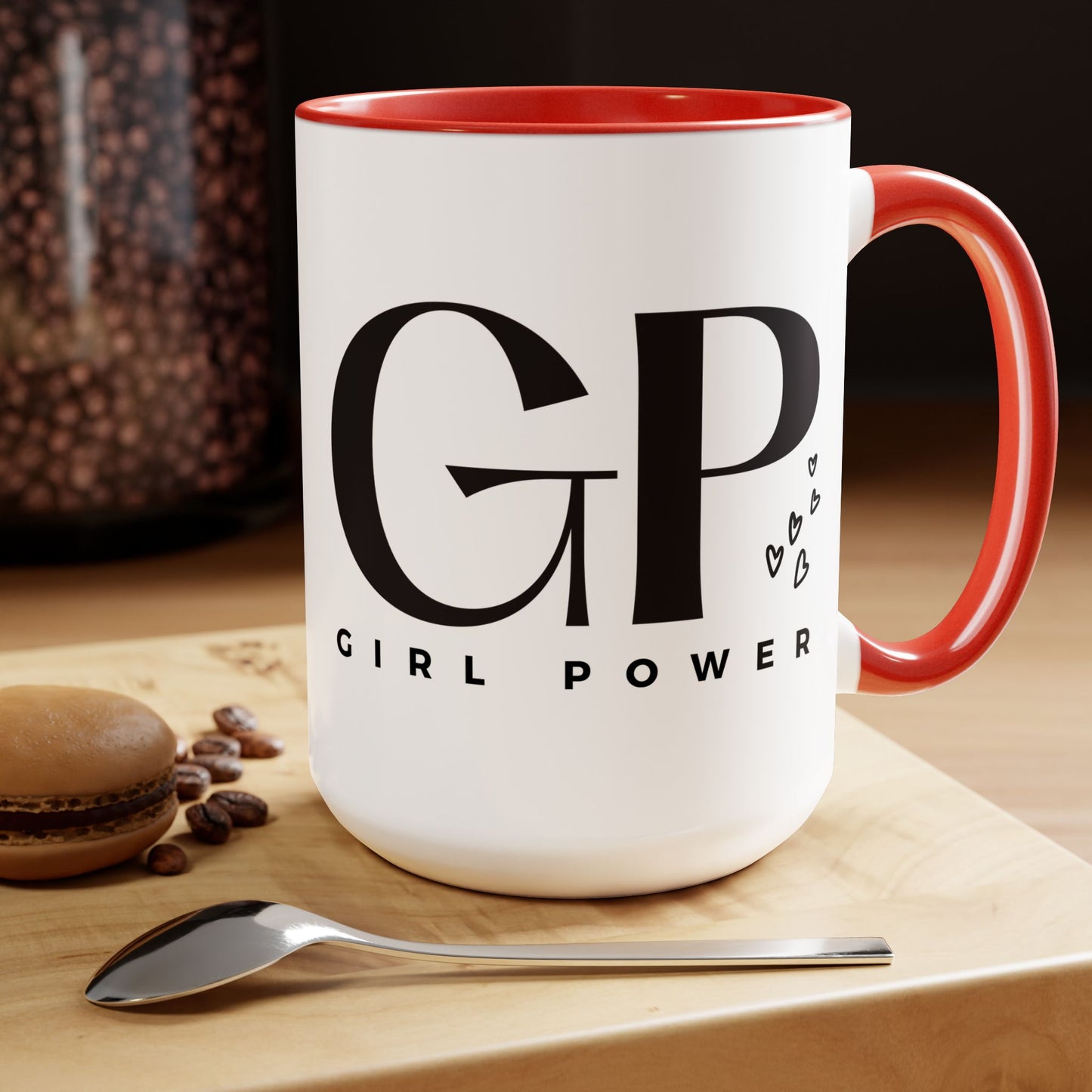 Girl Power Two-Tone Coffee Mug, 15oz