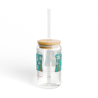 Glass Cup - Beach Life 16oz Sipper Glass