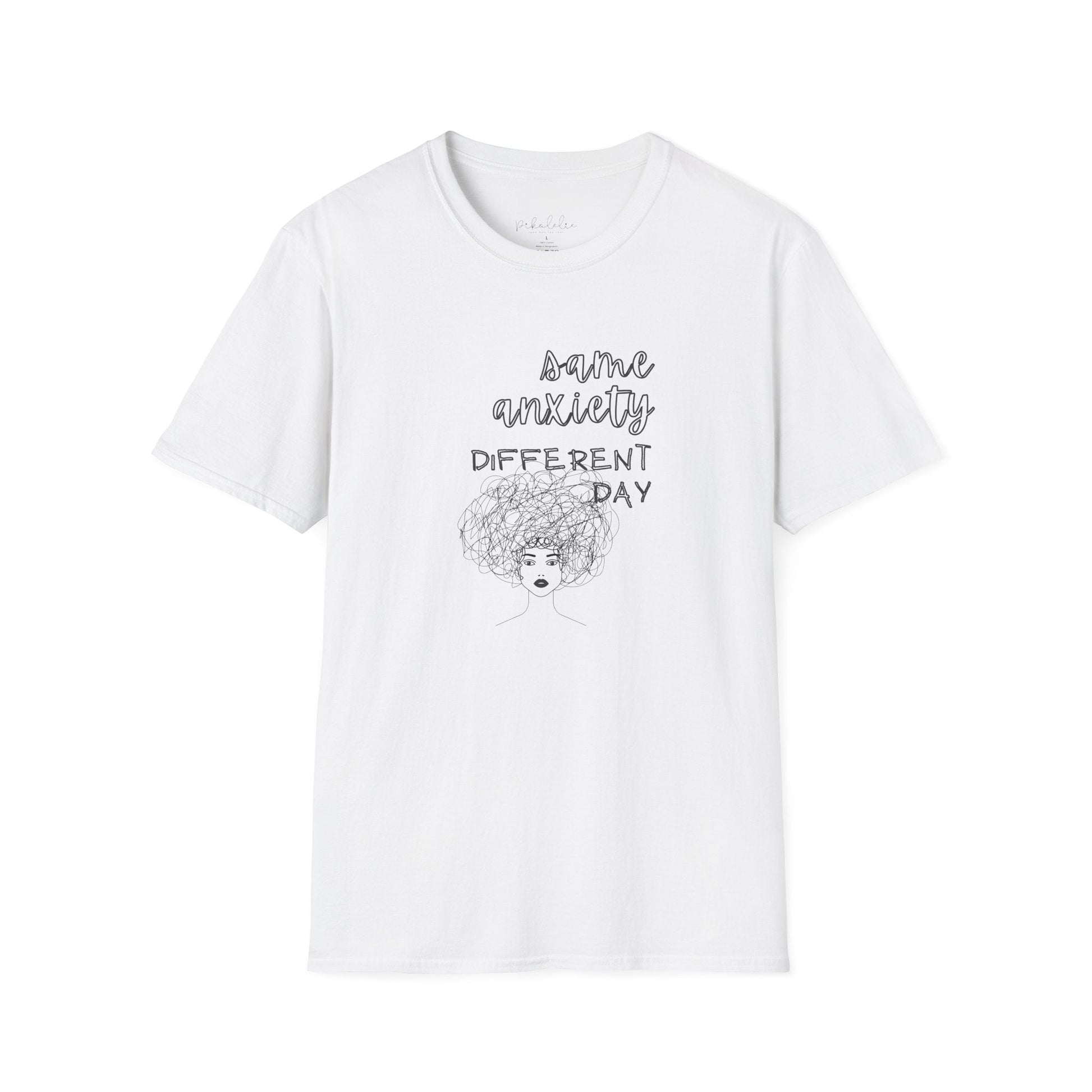 Anxious Different Day T-Shirt — Mental Health Awareness Graphic Tee Printify Pikolelie T-Shirt