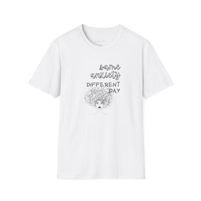 Anxious Different Day T-Shirt — Mental Health Awareness Graphic Tee Printify Pikolelie T-Shirt