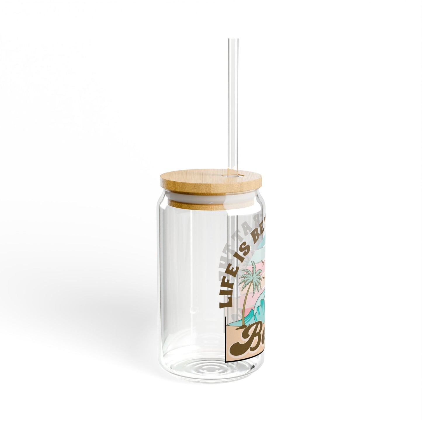 Beach Life Sipper Glass Printify Pikolelie Mug