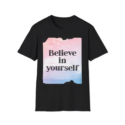 Believe in Yourself T-Shirt — Motivational Pastel Graphic Tee Printify Pikolelie T-Shirt