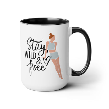 Stay Wild Two-Tone Coffee Mug, 15oz