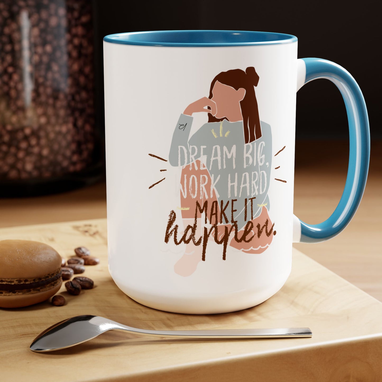 Dream Big Two-Tone Coffee Mug, 15oz