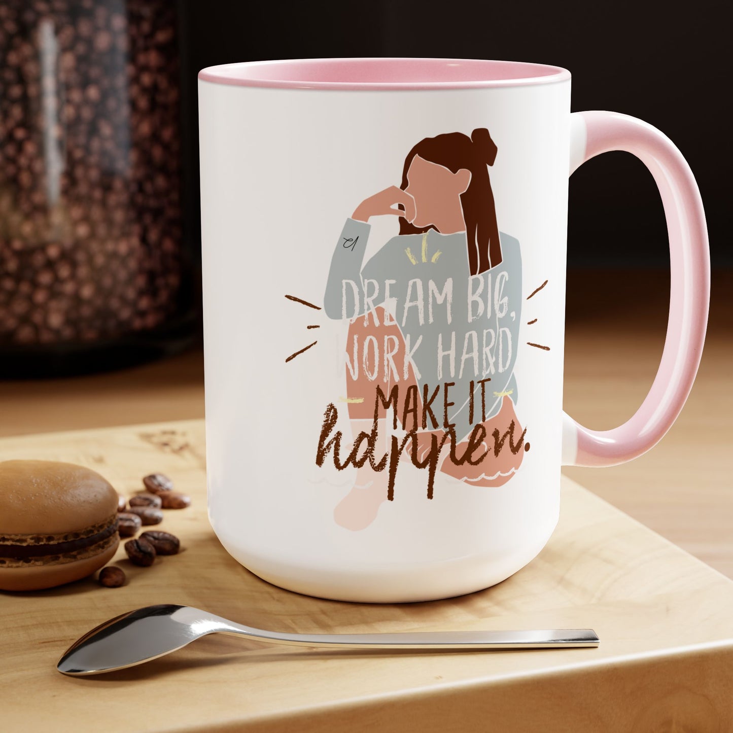 Dream Big Two-Tone Coffee Mug, 15oz