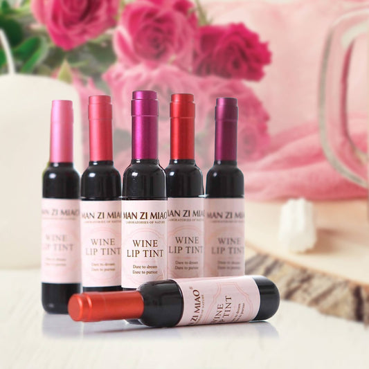 `.Long-lasting Lip Tint wine bottle shape Valentine gift: ASSORTED COLORS-161485 / OS 42POPS Pikolelie
