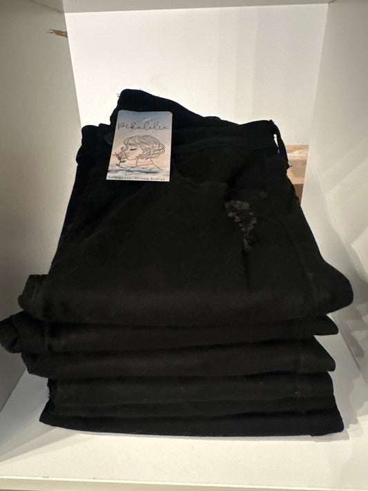Black Denim Skinny Jeans Pikolelie Pikolelie
