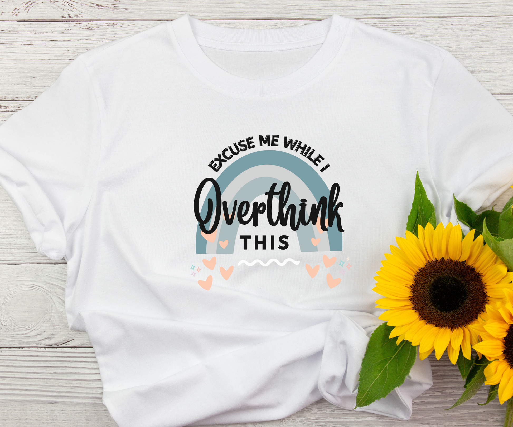 Overthink This T-Shirt — "Excuse Me While I Overthink This" Graphic Tee Printify Pikolelie T-Shirt