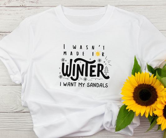 ‘’I Wasn’t Born For Winter’’ Unisex Jersey Short Sleeve Tee Printify Pikolelie T-Shirt