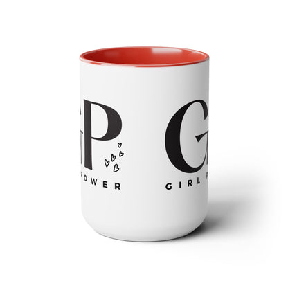 Girl Power Two-Tone Coffee Mug, 15oz