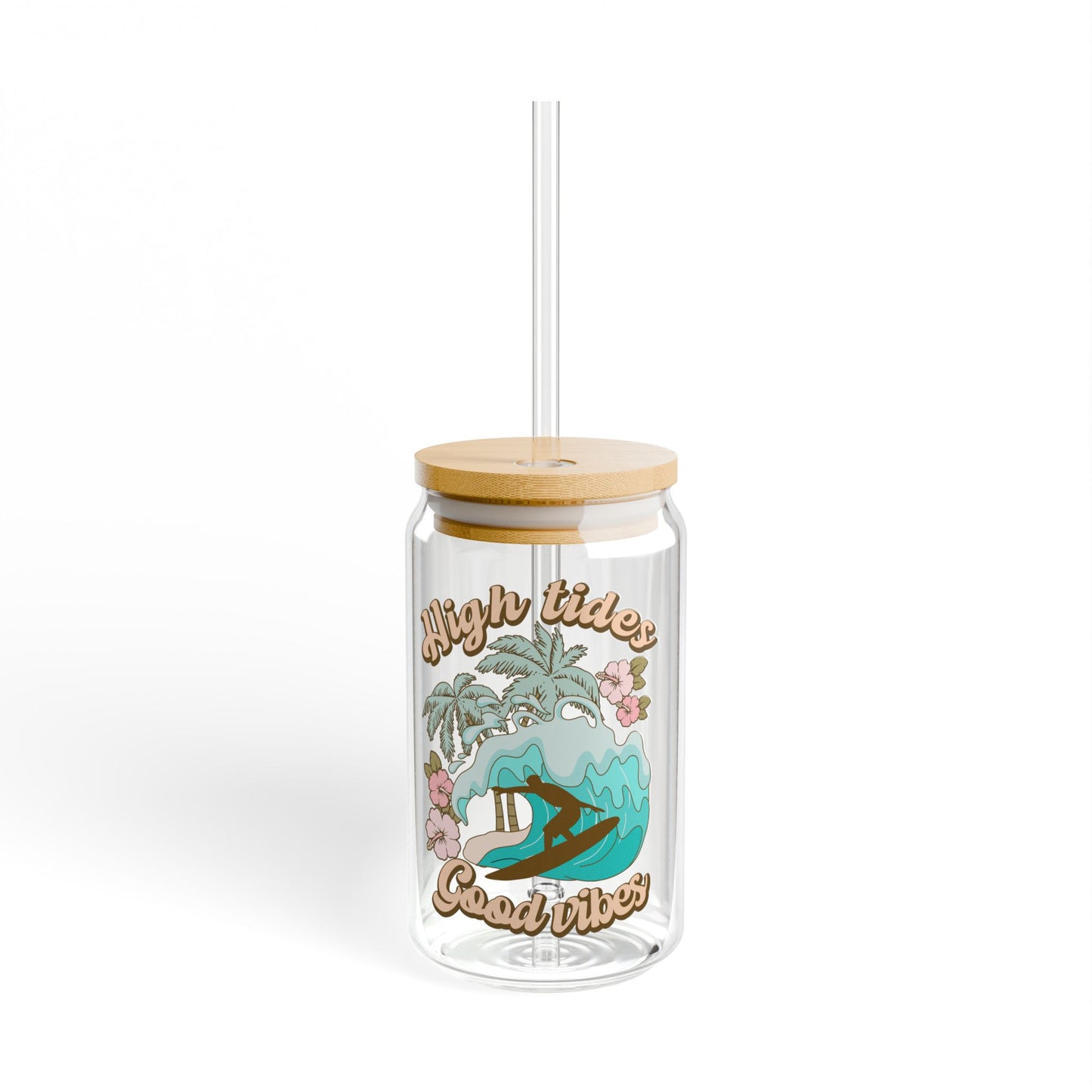 High Tide Good Vibes Libby Glass Cup