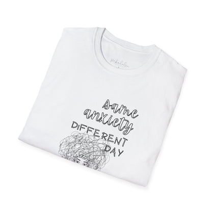 Anxious Different Day T-Shirt — Mental Health Awareness Graphic Tee Printify Pikolelie T-Shirt